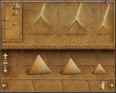 If you take a peek in your inventory, you should notice that you've been left out with only three correct pyramids - Blood Rocks #2 III - Cairo - Dracula: Origin - Game Guide and Walkthrough