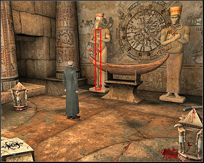 You can take a closer look at some of the nearby statues, however this is optional, so you may as well proceed with the main task - Blood Rocks #2 III - Cairo - Dracula: Origin - Game Guide and Walkthrough