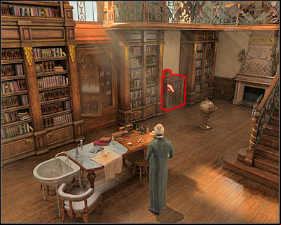 You will have to perform two actions here - Library II - Vienna - Dracula: Origin - Game Guide and Walkthrough