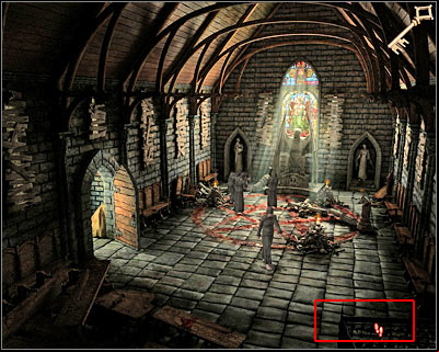 You will come across a large cage here and you'll notice that Father Alberto is being held by other monks - Abbey II - Vienna - Dracula: Origin - Game Guide and Walkthrough