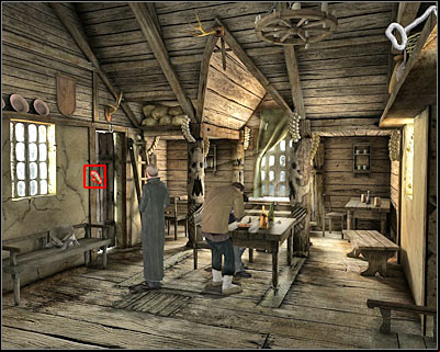 Start off by taking closer look at the chunks of meat - Tavern II - Transylvania - Dracula: Origin - Game Guide and Walkthrough