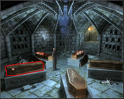 Open the third coffin and you'll notice a body of Illona - Dracula's Castle IV - Transylvania - Dracula: Origin - Game Guide and Walkthrough