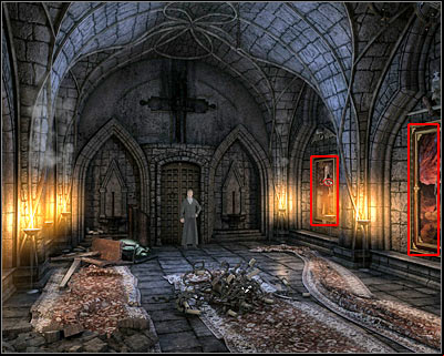 There's a small painting on the ground (screen) - Dracula's Castle IV - Transylvania - Dracula: Origin - Game Guide and Walkthrough