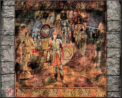 There's a third painting to the left, however you won't be able to see it right away - Dracula's Castle V - Transylvania - Dracula: Origin - Game Guide and Walkthrough