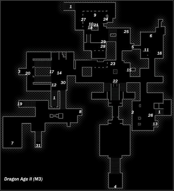 Legend - Map M3 Hightown (daytime); Map M4 Hightown (night-time) | Maps - Maps - Dragon Age II Game Guide