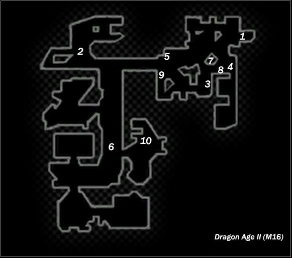 Legend - Map M15 The Hanged Man (daytime); Map M16 The Hanged Man (night-time) | Maps - Maps - Dragon Age II Game Guide