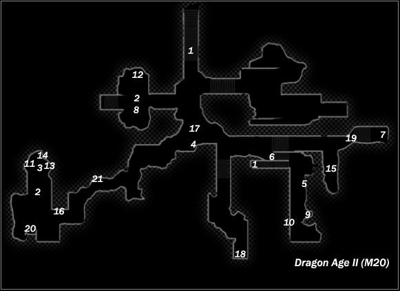 Legend - Map M19 Docks (daytime); Map M20 Docks (night-time) | Maps - Maps - Dragon Age II Game Guide