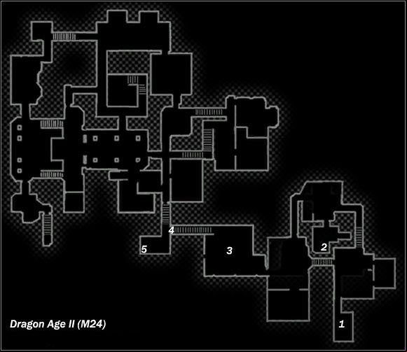 Legend - Map M23 Darktown; Map M24 Amell estate basement | Maps - Maps - Dragon Age II Game Guide