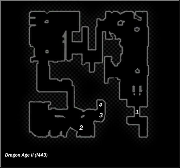 Legend - Map M43 Sanctuary; Map M44 Deep Roads | Maps - Maps - Dragon Age II Game Guide