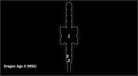 Legend - Map M91 Secret Rendezvous site; Map M92 Gallows Prison | Maps - Maps - Dragon Age II Game Guide