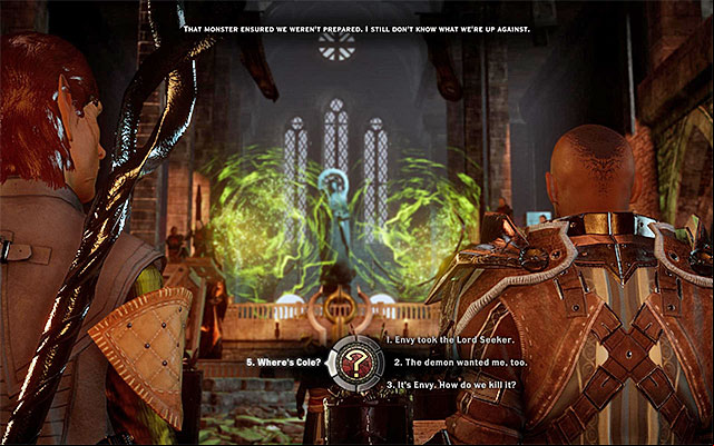 Talk to Barris before you head out to find the veterans and the lyrium cache - Dragon Age Inquisition: Champions of the Just (siding with templars) - Main storyline quests (The Path of the Inquisitor) - Dragon Age: Inquisition Game Guide & Walkthrough