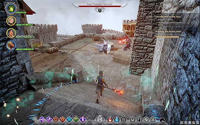 One of the veterans at the barracks - Dragon Age Inquisition: Champions of the Just (siding with templars) - Main storyline quests (The Path of the Inquisitor) - Dragon Age: Inquisition Game Guide & Walkthrough