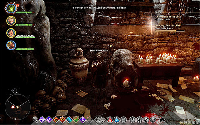 The place where you find the key - Dragon Age Inquisition: Champions of the Just (siding with templars) - Main storyline quests (The Path of the Inquisitor) - Dragon Age: Inquisition Game Guide & Walkthrough