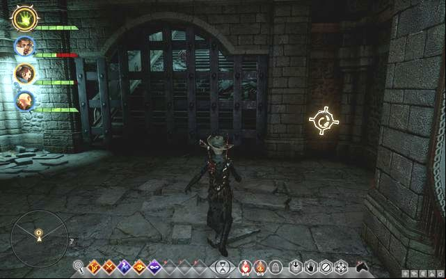 The spinning wheel for the gate - Dragon Age Inquisition: In Hushed Whispers (siding with mages) - Main storyline quests (The Path of the Inquisitor) - Dragon Age: Inquisition Game Guide & Walkthrough