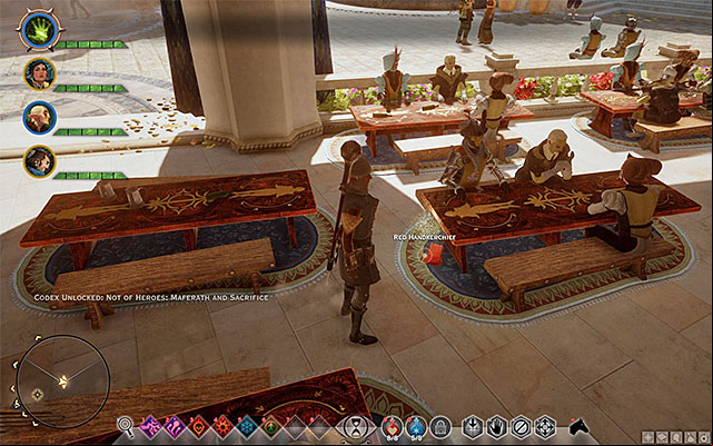 An example handkerchief - Dragon Age Inquisition: A Friend of Red Jenny - new party member - The Inner Circle (companion quests) - Dragon Age: Inquisition Game Guide & Walkthrough