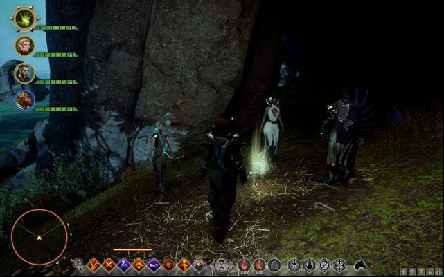 The ritual site - examine the objects. - Dragon Age Inquisition: In Exile - The Frostback Basin - Jaws of Hakkon DLC - Dragon Age: Inquisition Game Guide & Walkthrough