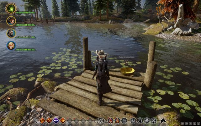 The golden bowl on the lakeside - Dragon Age Inquisition: A Spirit in the Lake - Side quests - The Hinterlands - Dragon Age: Inquisition Game Guide & Walkthrough
