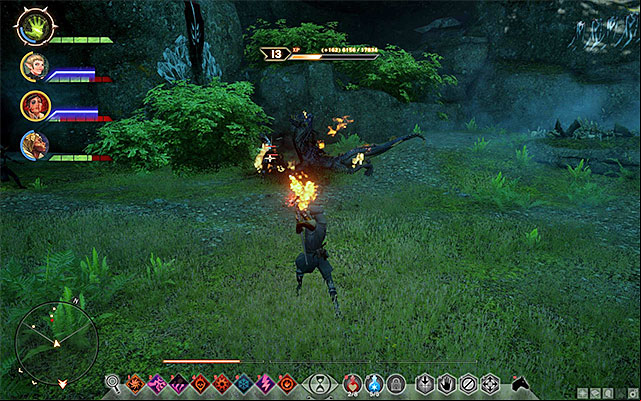 After you reach the den, attack the monsters - Dragon Age Inquisition: Wyrm Hole - Side Quests - Crestwood - Dragon Age: Inquisition Game Guide & Walkthrough