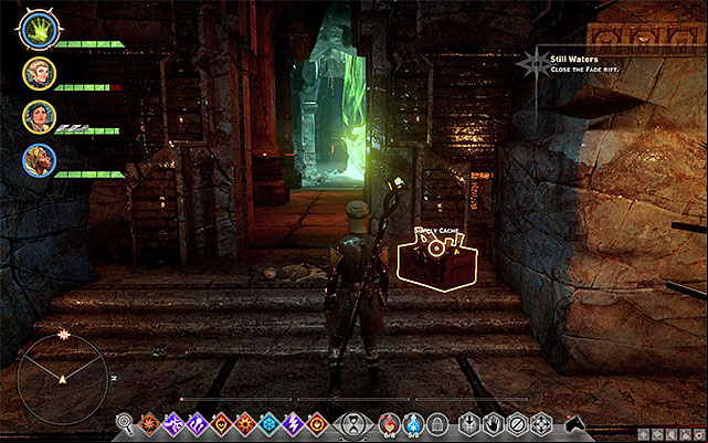 The entrance to the chamber with the rift - Dragon Age Inquisition: Still Waters - Side Quests - Crestwood - Dragon Age: Inquisition Game Guide & Walkthrough