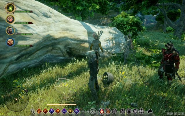 A letter next to the stone - Dragon Age Inquisition: Threat Under Watch - Side Quests - Emerald Graves - Dragon Age: Inquisition Game Guide & Walkthrough
