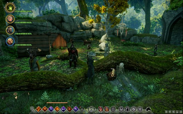 The map near the campsite - Dragon Age Inquisition: The Map of Elgarnan Keep - Side Quests - Emerald Graves - Dragon Age: Inquisition Game Guide & Walkthrough