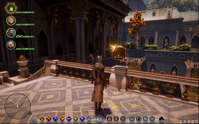 The reward on the balcony - Dragon Age Inquisition: Chateau dOnterre - Side Quests - Emerald Graves - Dragon Age: Inquisition Game Guide & Walkthrough