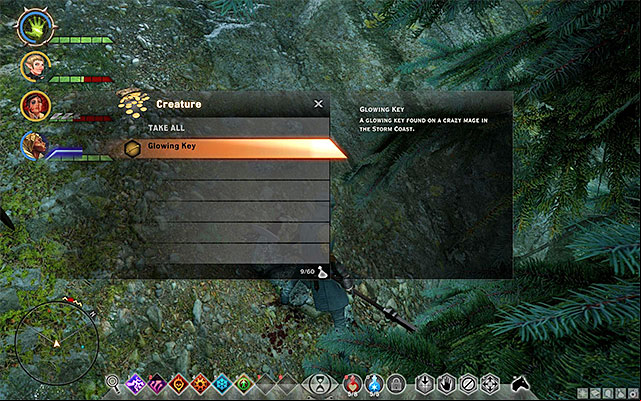Defeat the strong rebel mage and loot him for the key - Dragon Age Inquisition: A Glowing Key - Side quests - The Storm Coast - Dragon Age: Inquisition Game Guide & Walkthrough