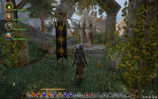 A statue in The Hinterlands. - Dragon Age Inquisition: Letter from a Lover - Side quests - The Hinterlands - Dragon Age: Inquisition Game Guide & Walkthrough