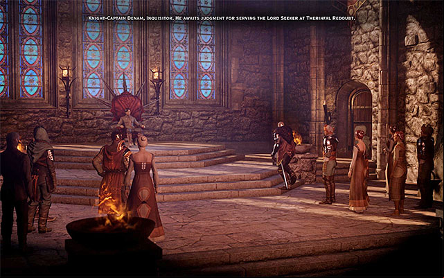 At the throne room, you can pronounce verdicts - Dragon Age Inquisition: The Skyhold - Inquisitions main HQ - Crafting - Dragon Age: Inquisition Game Guide & Walkthrough
