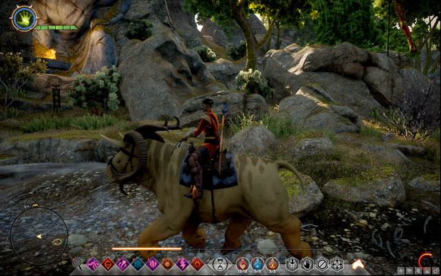 One of the unique mounts - its size ensures it with quite a resistance - Dragon Age Inquisition: Mounts - Exploration of the game world - Dragon Age: Inquisition Game Guide & Walkthrough