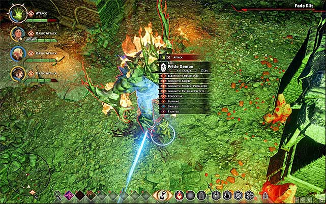 The important piece of information connected with the fight against the Pride Demon is that he is invulnerable to attacks with electricity - Dragon Age Inquisition: How to defeat the Pride Demon? - FAQ - Dragon Age: Inquisition Game Guide & Walkthrough