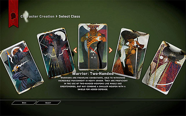 Class selection window - Dragon Age Inquisition: Character classes - Character creation - Dragon Age: Inquisition Game Guide & Walkthrough