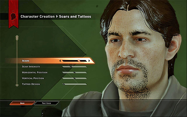 One of the creation windows - Dragon Age Inquisition: Appearance creator - Character creation - Dragon Age: Inquisition Game Guide & Walkthrough