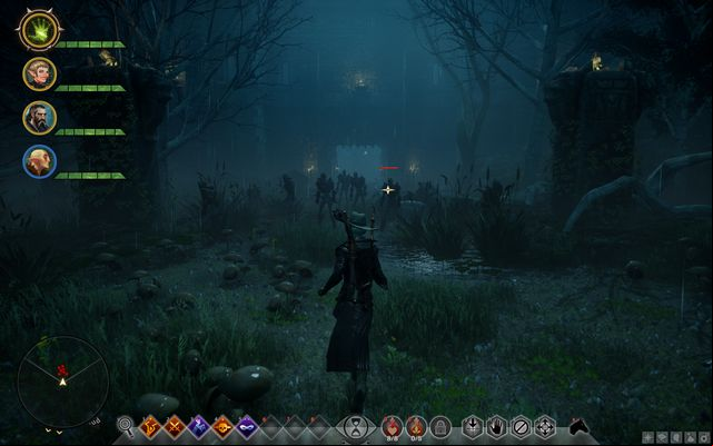The undead in front of the castle entrance - Dragon Age Inquisition: Lost Souls - Side quests - The Fallow Mire - Dragon Age: Inquisition Game Guide & Walkthrough