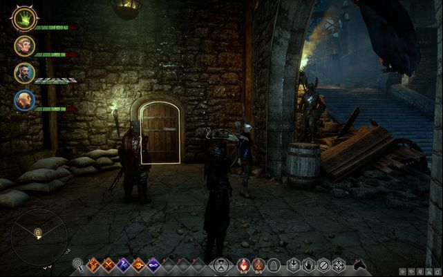 The door with the imprisoned soldiers behind - Dragon Age Inquisition: Lost Souls - Side quests - The Fallow Mire - Dragon Age: Inquisition Game Guide & Walkthrough