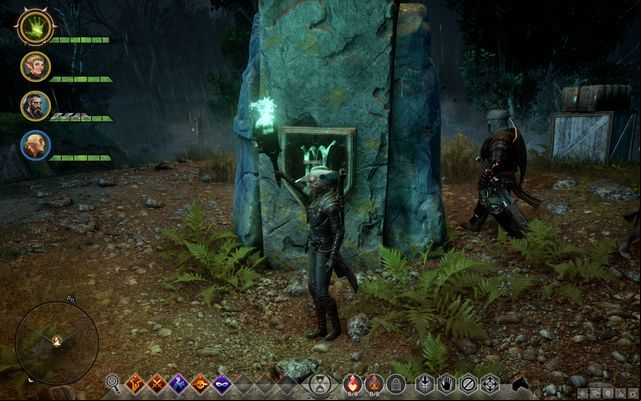 One of the runes on the pillar - Dragon Age Inquisition: Beacons in the Dark - Side quests - The Fallow Mire - Dragon Age: Inquisition Game Guide & Walkthrough
