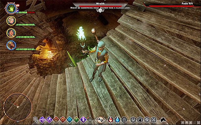 This quest concerns, entirely, sealing two rifts between the game world and the Fade - Dragon Age Inquisition: Rifts High and Low - Side quests - The Forbidden Oasis - Dragon Age: Inquisition Game Guide & Walkthrough