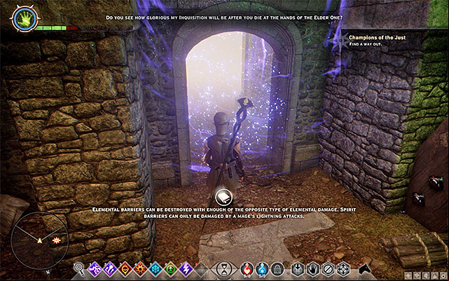You can obtain this quest while completing the Champions of the Just main quest, i - Dragon Age Inquisition: Demonic Dogma - Side quests - Therinfal Redoubt - Dragon Age: Inquisition Game Guide & Walkthrough