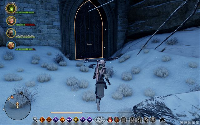 Main door to the Valeskas Stronghold - Dragon Age Inquisition: Vlaeskas Watch - Side quests - Emprise du Lion - Dragon Age: Inquisition Game Guide & Walkthrough