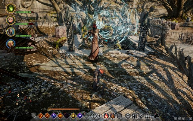 One of the pits in front of the stronghold - Dragon Age Inquisition: For the Empire - Side quests - Exalted Plains - Dragon Age: Inquisition Game Guide & Walkthrough