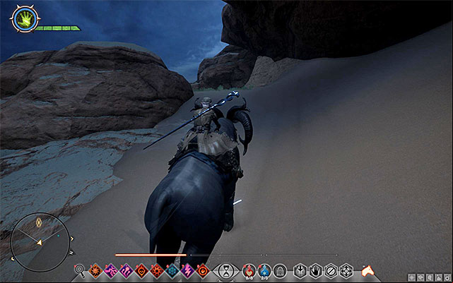Choose one of the paths leading up the mountain. - Dragon Age Inquisition: Sand and Ruin - Side quests - The Hissing Wastes - Dragon Age: Inquisition Game Guide & Walkthrough