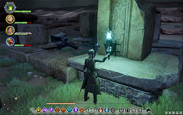 One of the Braziers - you have to light them in the order in which the game requires. - Dragon Age Inquisition: The Tomb of Fairel - Side quests - The Hissing Wastes - Dragon Age: Inquisition Game Guide & Walkthrough