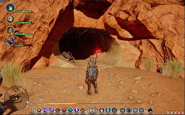 The cave entrance. - Dragon Age Inquisition: The Venatori - Side quests - The Western Approach - Dragon Age: Inquisition Game Guide & Walkthrough