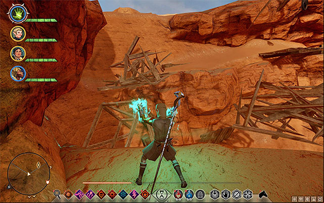 The first shard (M19,3a) is one of the hardest to locate - Dragon Age Inquisition: Shards in the Approach - Side quests - The Western Approach - Dragon Age: Inquisition Game Guide & Walkthrough