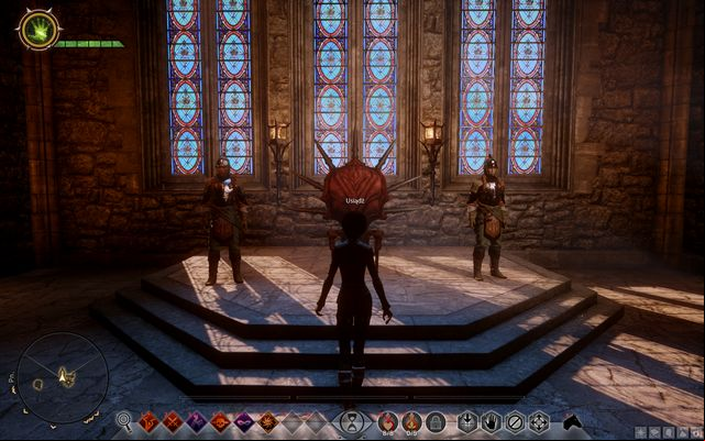 The throne that you judge from - Dragon Age Inquisition: Sit in Judgment - Side Quests - Skyhold - Dragon Age: Inquisition Game Guide & Walkthrough