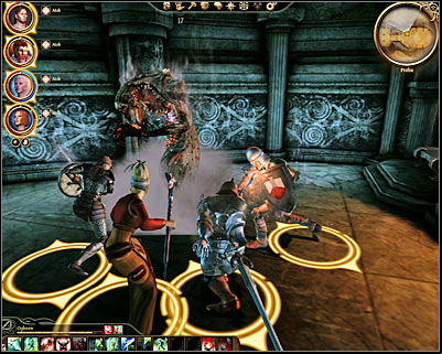 The first trial (M63, 3) will require you to talk to eight ghosts - Dragon Age Origins: Urn of the Sacred Ashes - Main quests - Dragon Age: Origins Game Guide