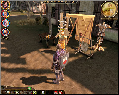 If you dont wait to wait until Oghren s your team or if you dont want to raise his approval rating you can choose an alternative solution and that is to buy a book from the merchant Gorim found in Denerims market district - Dragon Age Origins: Talents and spells - part 2 - World Atlas - Character development - Dragon Age: Origins Game Guide