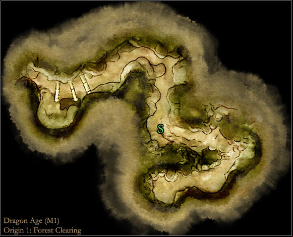 1 - Dragon Age Origins: Origin 1 - Dalish elf main map - World Atlas - Maps - Main areas - Dragon Age: Origins Game Guide