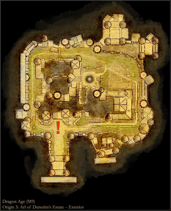 2 - Dragon Age Origins: Origin 3 - City elf main map - World Atlas - Maps - Main areas - Dragon Age: Origins Game Guide