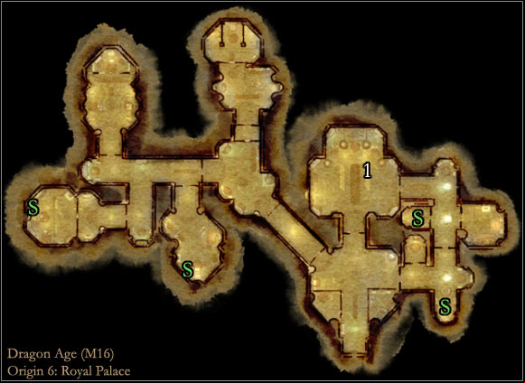 1 - Dragon Age Origins: Origin 6 - Dwarf noble main map - World Atlas - Maps - Main areas - Dragon Age: Origins Game Guide